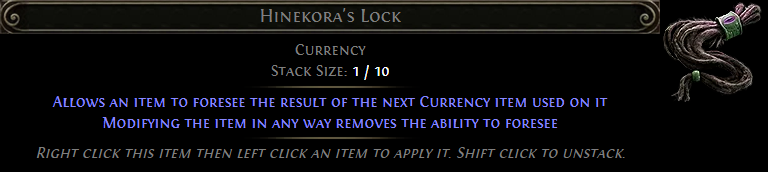 MMOJUGG Path of Exile 2 Hinekora's Lock Details View of Item Function and Use